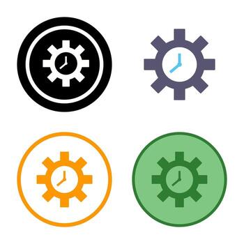 Unique Time Optimization Vector Icon