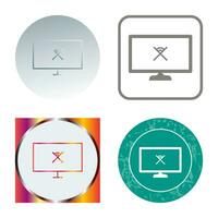 Unique Disconnected Network Vector Icon