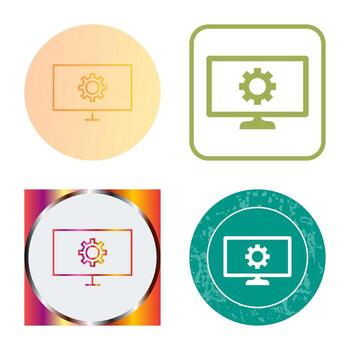 Unique Network Settings Vector Icon