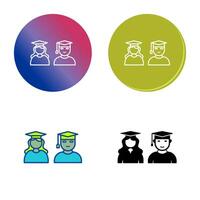 Unique Graduates Vector Icon