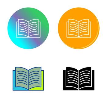 icono de vector de libro de texto único