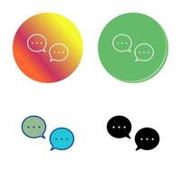 Unique Conversation Bubbles Vector Icon