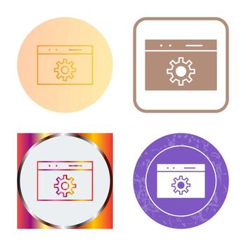 Unique Web Optimization Vector Icon