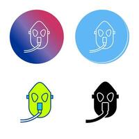 Unique Oxygen Mask Vector Icon