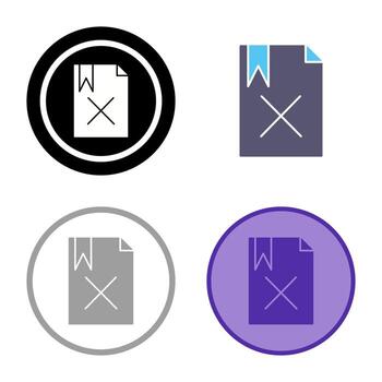 Unique Delete Vector Icon