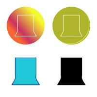 Unique Back Stand Vector Icon
