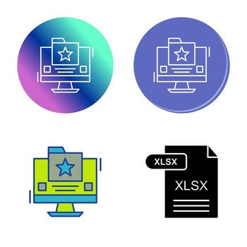 icono de vector de carpeta favorita