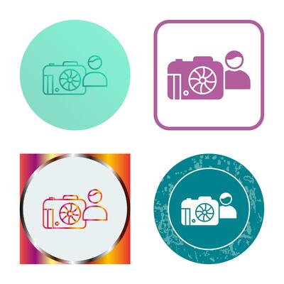 Unique Photographer Vector Icon