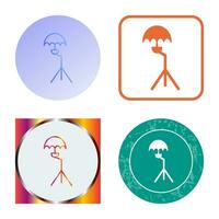 Unique Umbrella Stand Vector Icon