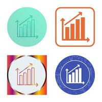 Rising Statistics Vector Icon