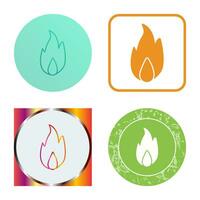 Unique Fire Vector Icon