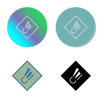 icono de vector de material explosivo