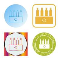 Unique Pack of Beers Vector Icon