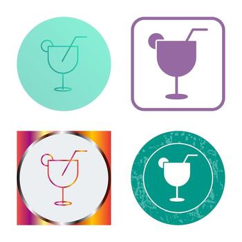 icono de vector de bebidas únicas