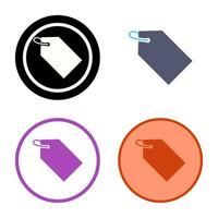 Unique Tag Vector Icon