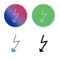 Unique Flash Vector Icon