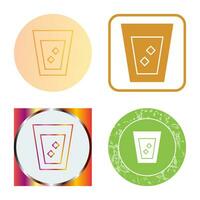 Unique White Russian Drink Vector Icon