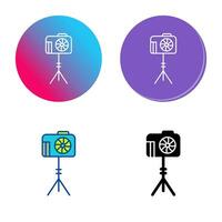 Unique Camera Stand Vector Icon