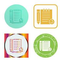 Rechecked Notes Vector Icon