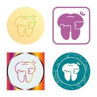 Toothache And Plaque Vector Icon