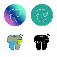 Toothache And Plaque Vector Icon