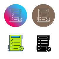 Fake List Vector Icon