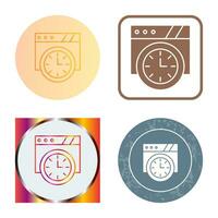 Wall Clock Vector Icon