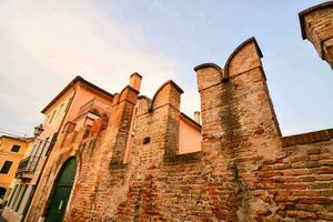 the wall of the old town of venice photo