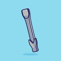 Crowbar simple cartoon vector illustration carpentry tools concept icon isolated