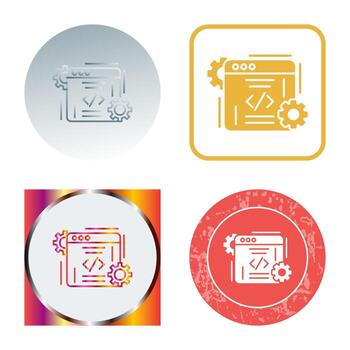 icono de vector de codificación