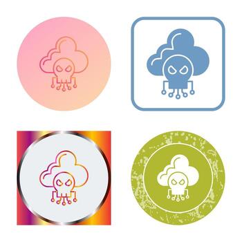 icono de vector de nube