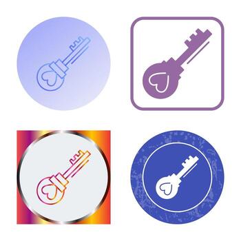 icono de vector clave