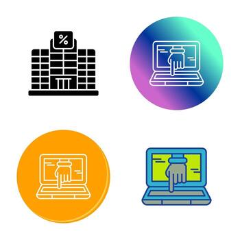 Computer Hacking Vector Icon