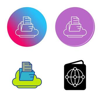 icono de vector de nube