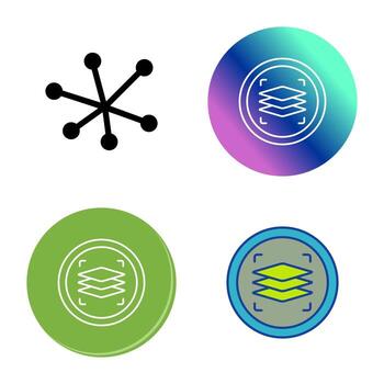 icono de vector de capas