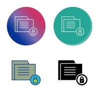 icono de vector de seguridad de datos