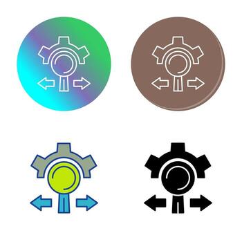 icono de vector de investigación y desarrollo