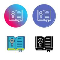 Open Book Vector Icon