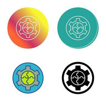 icono de vector de solución