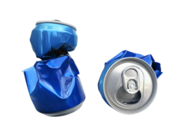 Compressed cans, transparent background png