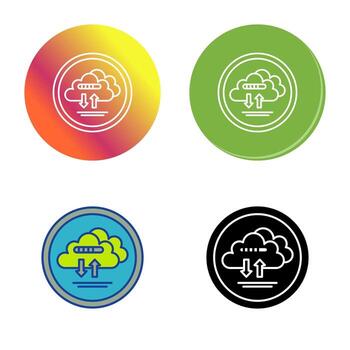 Cloud Data Vector Icon