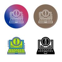 icono de vector de laptop