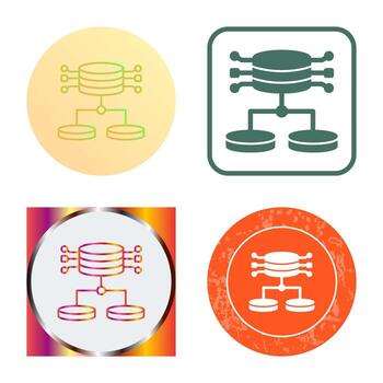 icono de vector de datos estructurados