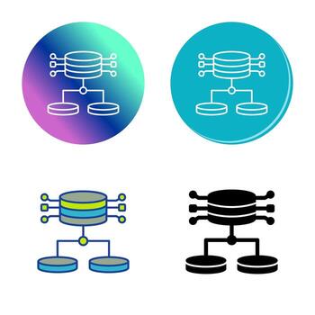 icono de vector de datos estructurados