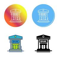 icono de vector de banco