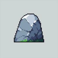 Pixel art illustration Stone. Pixelated Stone. Stone pixelated for the pixel art game and icon for website and video game. old school retro. vector