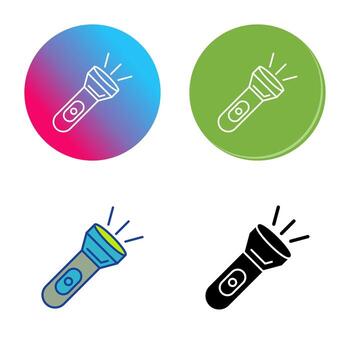 icono de vector de luz de flash