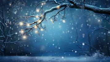 AI generated abstract forest bokeh decoration pathway ai generated photo
