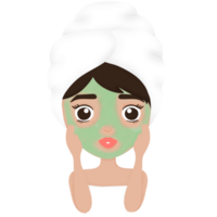 Skincare, Facial Mask, Woman, Selflove png