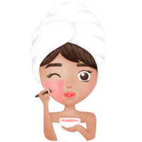 Skincare, Facial Mask, Woman, Selflove png